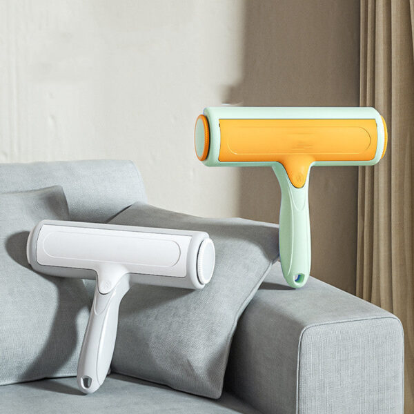 Two-way Roller Hair Removal Brush Sticky Scratch Automatic Cleaning Pet Hair Remover - Image 6