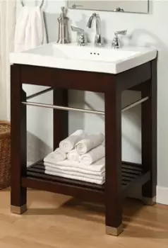 Empire Industries New York Collection 21 Inch Bath Open Console with Dark Cherry Finish - Image 2