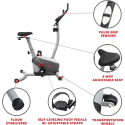 Sunny Health & Fitness Performance Upright Bike - Image 3