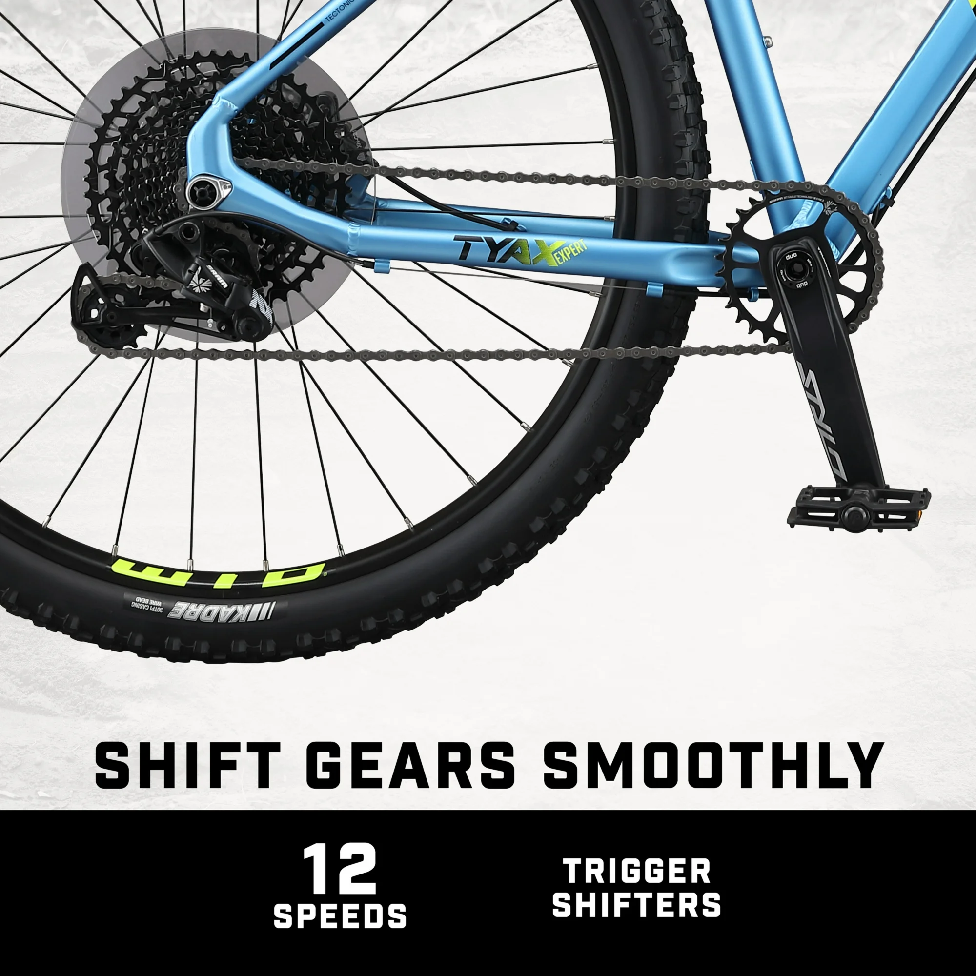 Mongoose Tyax 29 Small Expert Adult Unisex 29-in. Mountain Bike, Black - Image 4